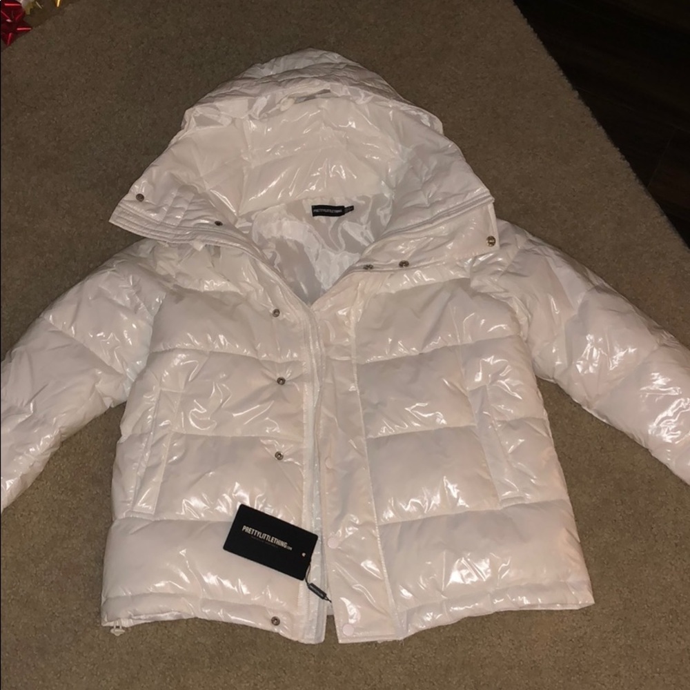 Pretty Little Thing Shiny Puffer Coat